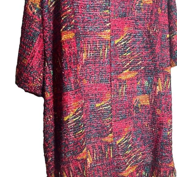 Lularoe Womens Kimono Cardigan Sweater Open Front 3/4 Sleeve Multicolor Small - Picture 4 of 6